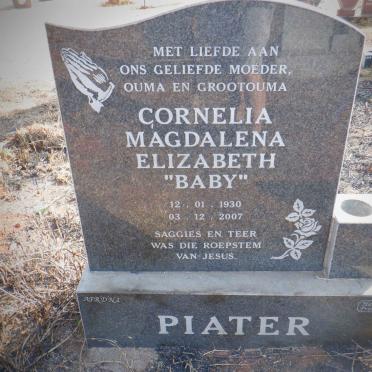 PIATER Cornelia Magdalena Elizabeth 1930-2007