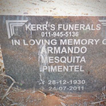 PIMENTEL Armando Mesquita 1930-2011
