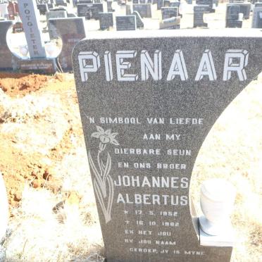PIENAAR Johannes Albertus 1952-1982