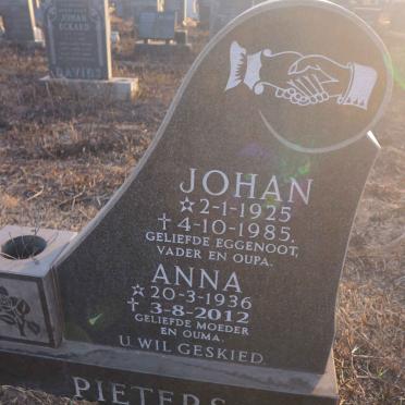 PIETERS Johan 1925-1985 &amp; Anna 1936-2012