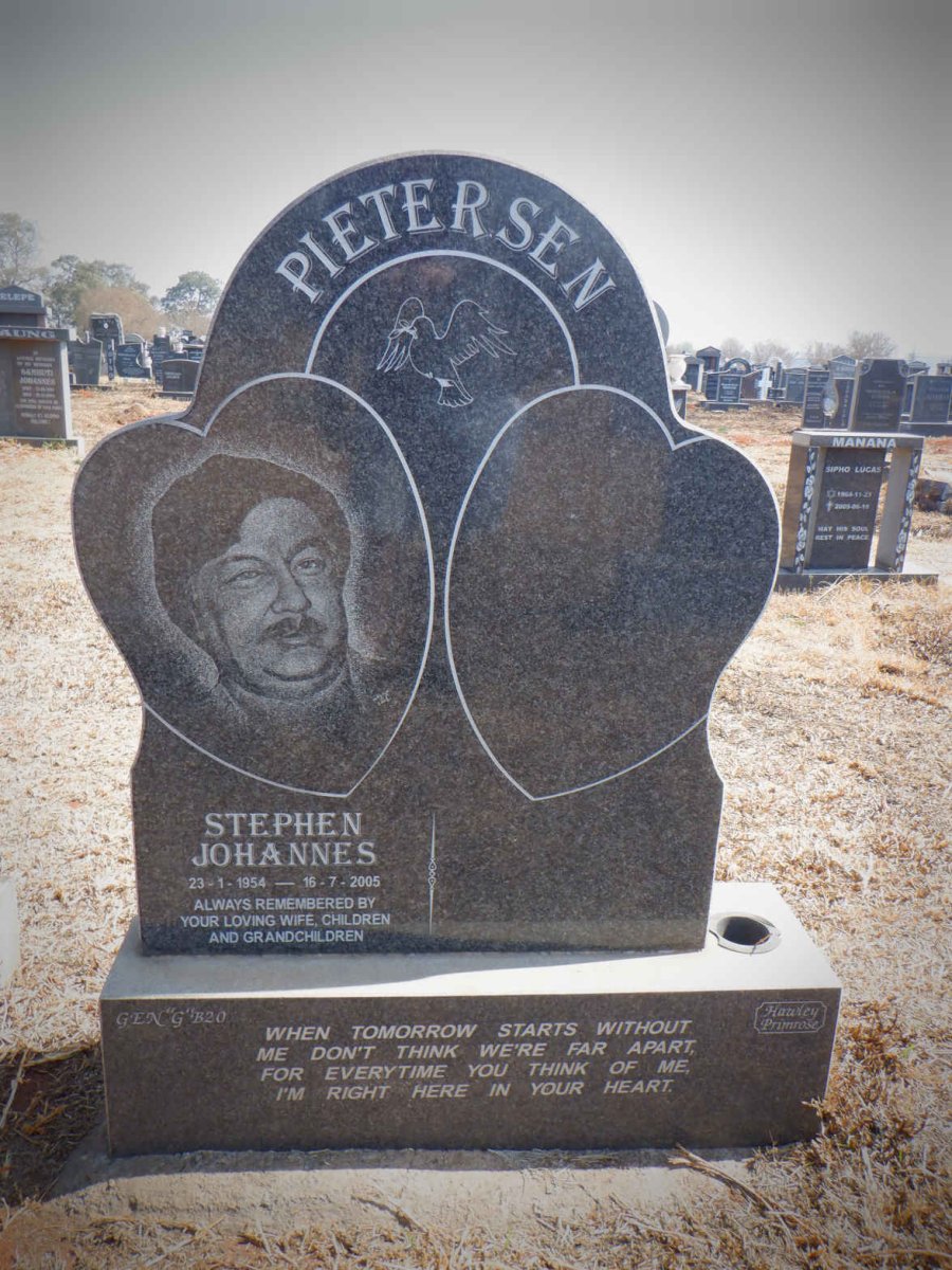 PIETERSEN Stephen Johannes 1954-2005