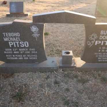 PITSO Teboho Michael 1940-1994 &amp; Buhluku Dorothy 1946-2007