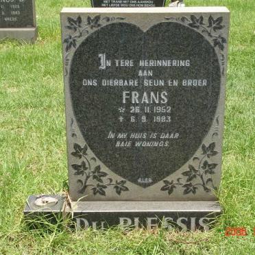 PLESSIS Frans, du 1952-1983
