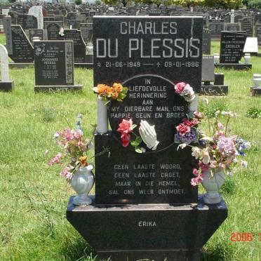 PLESSIS Charles, du 1949-1986