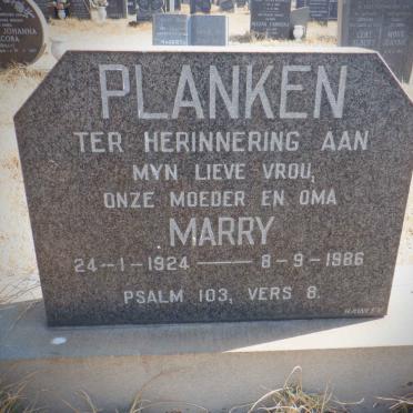 PLANKEN Marry 1924-1986