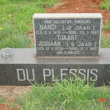 PLESSIS Nandi, du 1975-1987 :: DU PLESSIS Tjaart Adriaan 1978-1987
