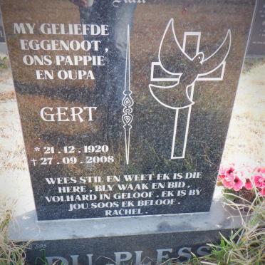 PLESSIS Gert, du 1920-2008
