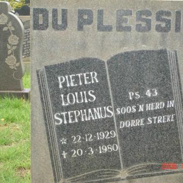 PLESSIS Pieter Louis Stephanus, du 1929-1980
