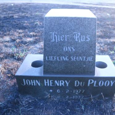 PLOOY John Henry, du 1977-1977