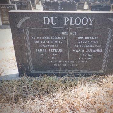 PLOOY Sarel Petrus, du 1920-1984 &amp; Maria Susanna 1922-1993