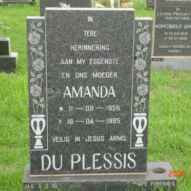 PLESSIS Amanda, du 1956-1995