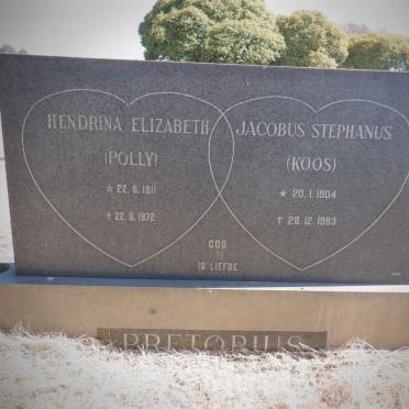 PRETORIUS Jacobus Stephanus 1904-1983 &amp; Hendrina Elizabeth 1911-1972