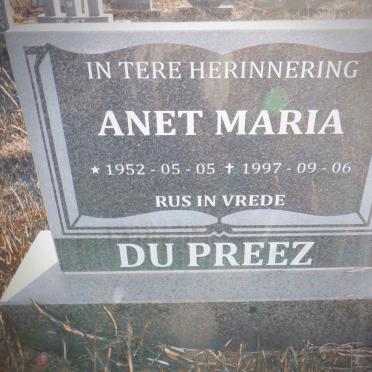 PREEZ Anet Maria, du 1952-1997