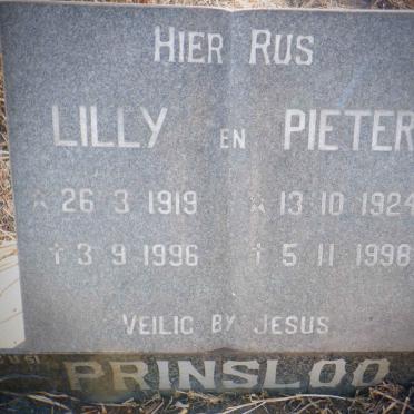 PRINSLOO Pieter 1924-1998 &amp; Lilly 1919-1996