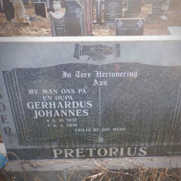 PRETORIUS Gerhardus Johannes 1932-2001