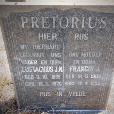 PRETORIUS Eustachius J.N. 1895-1976 &amp; Francis J. 1909-1995