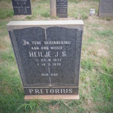 PRETORIUS Heilje J.S. 1877-1970