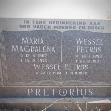 PRETORIUS Wessel Petrus 1890-1937 &amp; Maria Magdalena 1897-1975 :: PRETORIUS Wessel Petrus 1924-1932