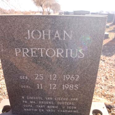 PRETORIUS Johan 1962-1985