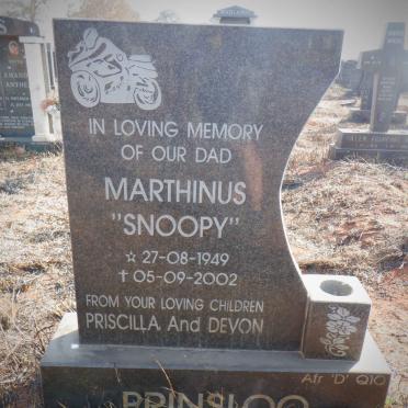 PRINSLOO Marthinus 1949-2002