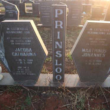 PRINSLOO Marthinus Johannes 1904-1993 &amp; Jacoba Catharina 1906-1989