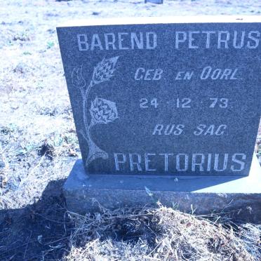 PRETORIUS Barend Petrus 1973-1973