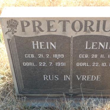 PRETORIUS Hein 1899-1991 &amp; Lenie 1899-1986