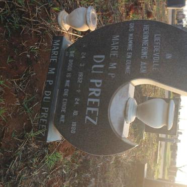 PREEZ Marie M.P., du 1932-1988