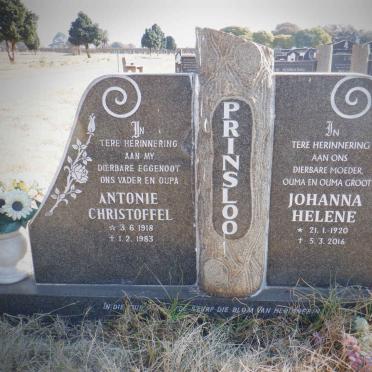 PRINSLOO Antonie Christoffel 1918-1983 &amp; Johanna Helene 1920-2016