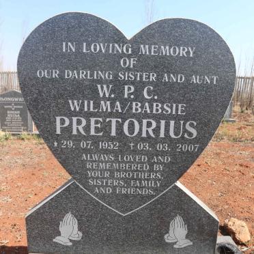 PRETORIUS W.P.C. 1952-2007