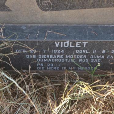 PREEZ Allewyn Abraham, du 1921-1976 &amp; Violet 1924-2003