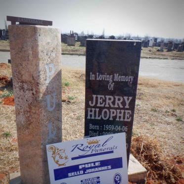PULE Selo Johannes 1954-2020 :: PULE Jerry Hlophe 1959-200?