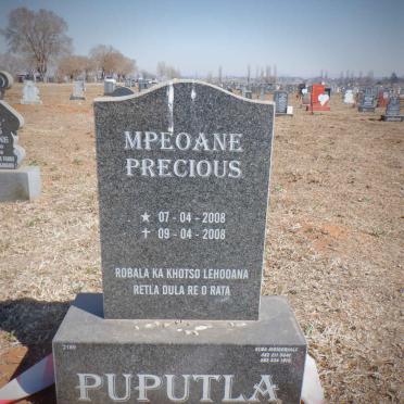 PUPUTLA Mpeoane Precious 2008-2008