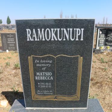 RAMOKUNUPI Matsio Rebecca 1931-2009