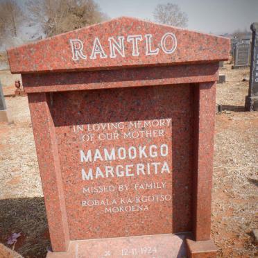 RANTLO Mamookgo Margerita 1924-1996