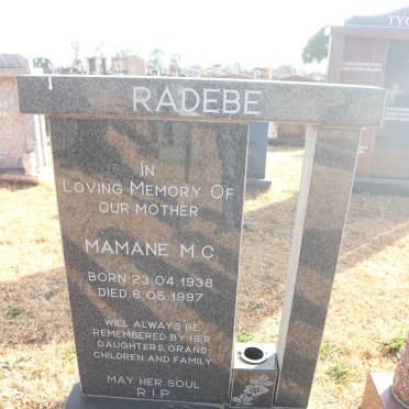 RADEBE Mamane M.C. 1938-1997