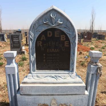 RADEBE Ntietheng Emma 1932-2008 