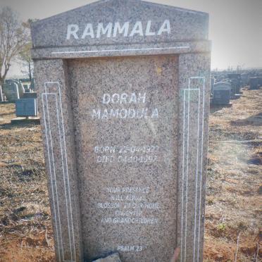 RAMMALA Dorah Mamodula 1922-1997