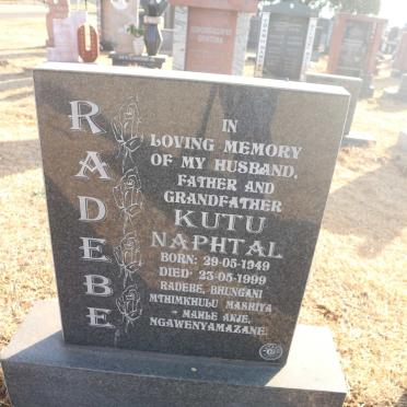 RADEBE Kutu Naphtal 1949-1999