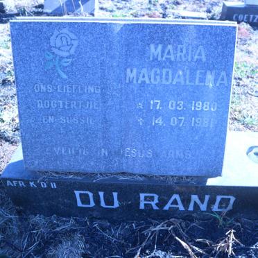 RAND Maria Magdalena, du 1980-1981