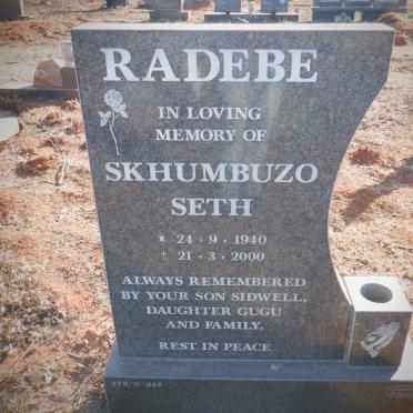 RADEBE Skhumbuzo Seth 1940-2000
