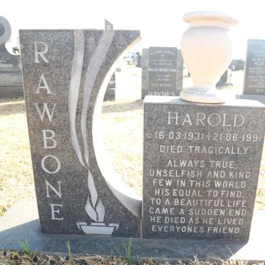 RAWBONE Harold 1931-1991