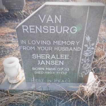 RENSBURG Sheralee Jansen, van 1966-1994