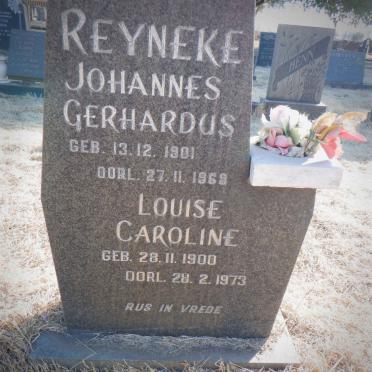 REYNEKE Johannes Gerhardus 1901-1969 &amp; Louise Caroline 1900-1973