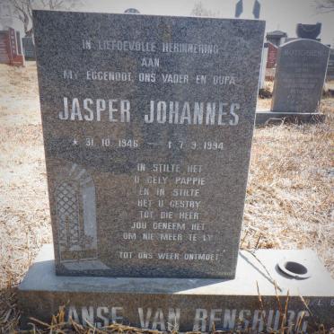 RENSBURG Jasper Johannes, Janse van 1946-1994