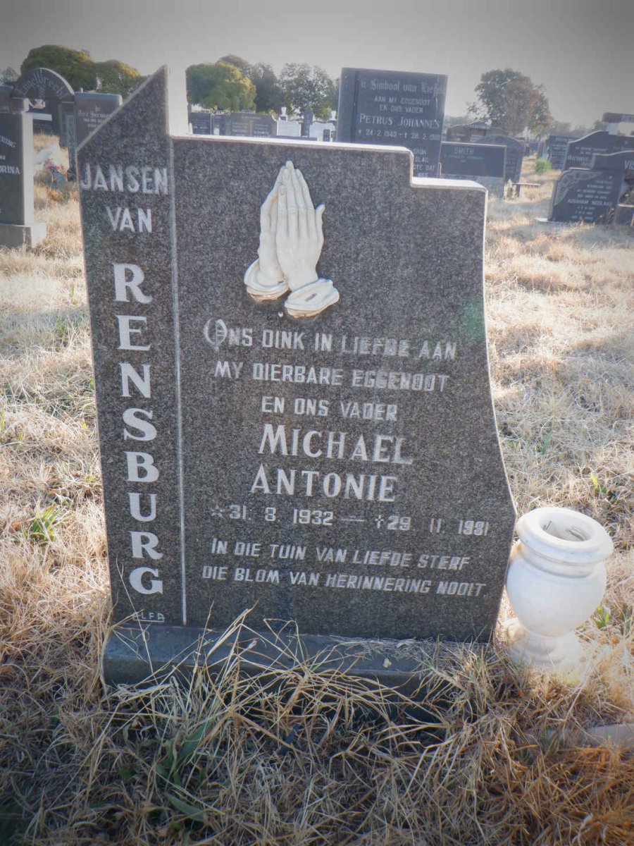 RENSBURG Michael Antonie, Jansen van 1932-1981