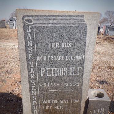 RENSBURG Petrus H.F., Janse van 1945-1972