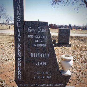 RENSBURG Rudolf Jan, Janse van 1973-1989