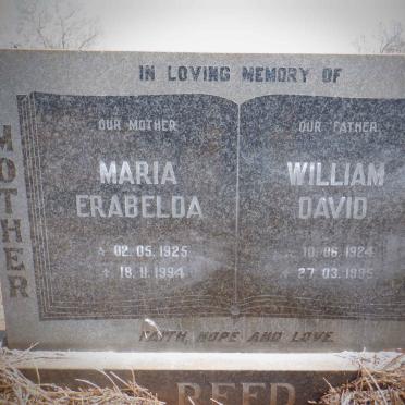 REED William David 1924-1995 &amp; Maria Erabelda 1925-1994