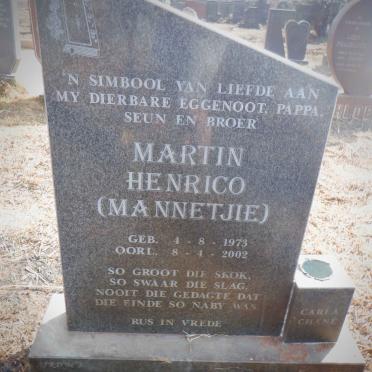 RENSBURG Martin Henrico, Janse van 1973-2002